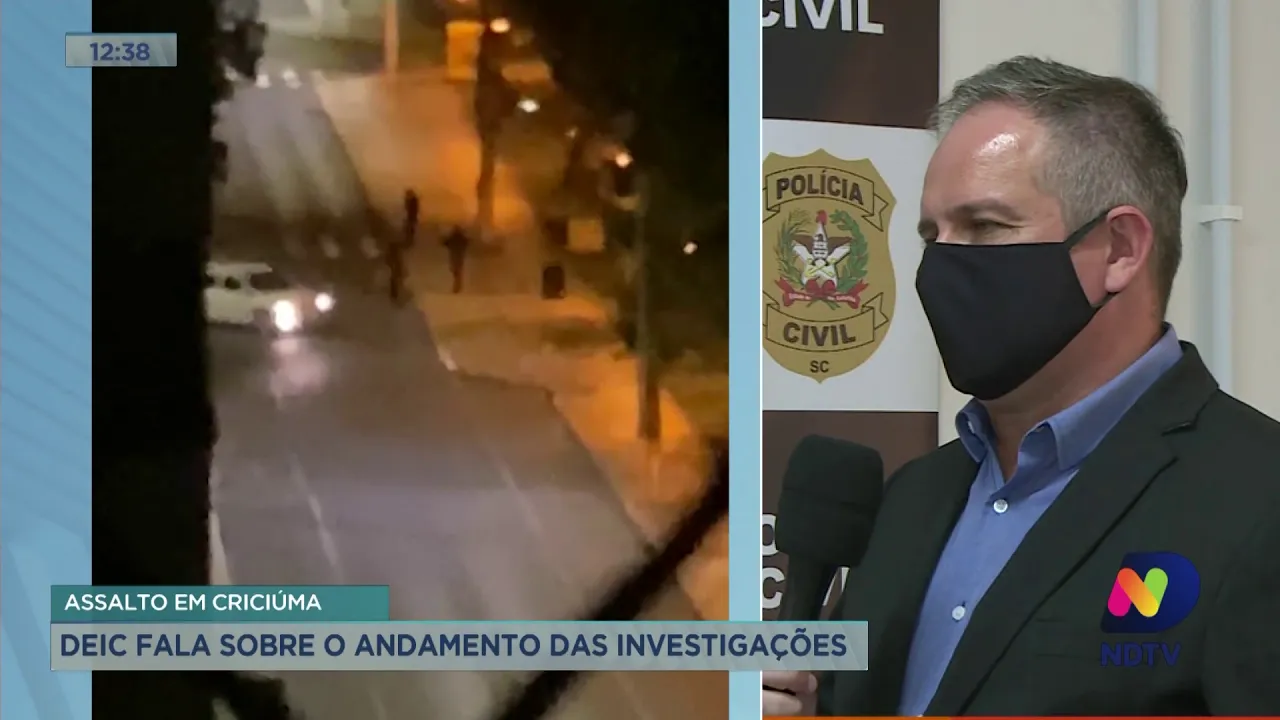 Assalto em Criciúma: Deic fala sobre o andamento das investigações