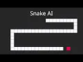 AI learns to play the snake game