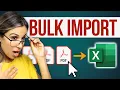 Bulk Combine PDF files to Excel without losing formatting NO 3rd party software