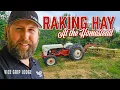 Raking Hay With Vintage 50 s Ford Tractor and New Holland Rolla-Bar Rake