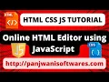 Online HTML Editor using Javascript Hindi