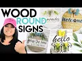 Wood Round Door Hanger How To Make Wood Round Signs