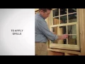 Interior Grille Application and Removal 400 Series Woodwright Double-Hung Windows Andersen Windows