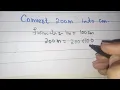 convert 200m into cm