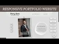 Responsive Portfolio Website HTML CSS JavaScript - Responsive Web Design 2025 Part 1