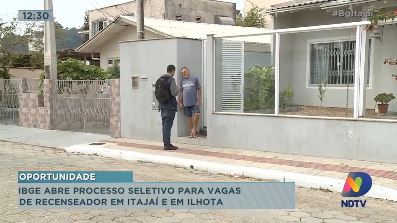 IBGE abre vagas em Itajaí e Ilhota