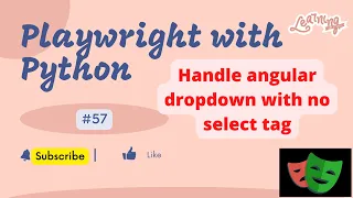 Playwright with Python Handle Angular Dropdown with no Select tag using Playwright