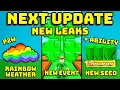 FOUR LEAF CLOVER RAINBOW WEATHER AND MORE - NEW LEAKS IN GROW A GARDEN
