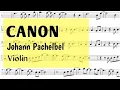 Download Lagu CANON in D SLOW Violin Sheet Music Backing Track Play Along Partitura