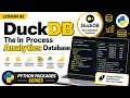 Lesson 92 - DuckDB The In-Process Analytics Database Python Packages Series Uplatz