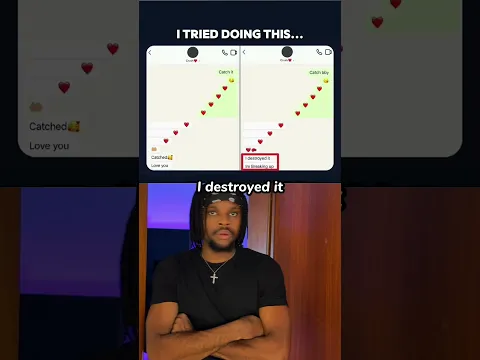 I destroyed it