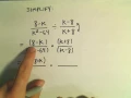 Rational Expressions Multiplying and Dividing Ex 1
