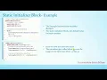 023 Static Initializer Blocks in Java