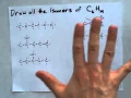 Draw the Isomers of hexane C6H14