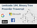 Leetcode 144 Binary Tree Preorder Traversal