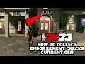 WHERE TO PICK UP VC ENDORSEMENT CHECKS IN NBA 2K23 PURSER S DESK OFFICE