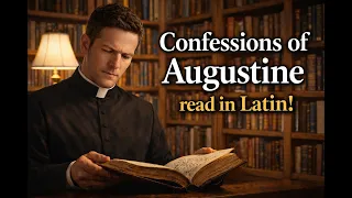 Saint Augustine - Confessions Book I Chapter 2 Latin book Ecclesiastical Latin