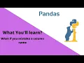 What if you mistake a column name Pandas Tutorial 16 0