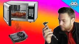 تصليح كروت الشاشة الخربانة بالفرن     كيف    ونصب اصحاب محلات الصيانة دندنها