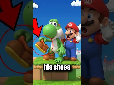 Why won't Yoshi take off his shoes? 😨 #mario #shorts #youtube