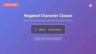 Negated Character Classes in Regex Match EVERYTHING But