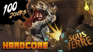 J'ai survécu 100 jours SOUS TERRE en hardcore sur Minecraft, voici ce qu'il s'est passé!