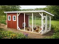 8x20 Walk In Chicken Coop with Run Plans