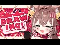DRAWING early worm gets the anime girl
