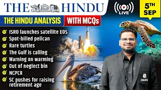 The Hindu Analysis | 5th September 2026 | The Hindu Newspaper  - Practice Questions | Prashant Sir
