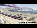 Download Lagu Metro Train runs at Dockyard Route - Grand Theft Auto V