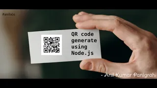 Generate QR Codes with Node js Step-by-Step Tutorial by Anil Labs