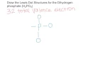 Lewis Dot Structure for Dihydrogen phosphate