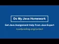 Do My Java Homework Get Java Programming Help Right Now