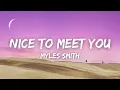 Download Lagu Myles Smith - Nice To Meet You (Lyrics)