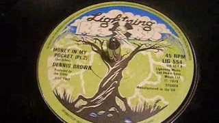 Download Dennis Brown - Money In My Pocket Part 1 \u0026 2 - Reggae - 45 rpm Vinyl MP3