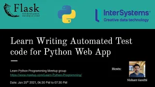 Learn Writing Automated Test in Python part 1 Learn Python Programming meetup Meetup 17