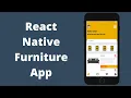 React Native Furniture App Speed Code