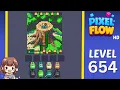 Pixel Flow Level 654 Solution Walkthrough