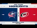 NHL Highlights | Blue Jackets vs. Hurricanes - December 9, 2025