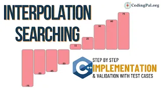 Interpolation Searching C Implementation Searching Algorithms DSA CodingPal org