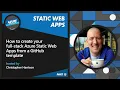 How to create your Azure Static Web Apps from a GitHub template 15 of 22 Azure Tips and Tricks