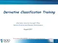 Derivative Classification Training - Revised