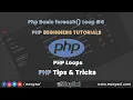 Php Basic foreach loop PHP Beginners Tutorial PHP Free s Scripts PHP Loops eWaySol