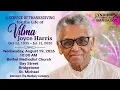 A Service of Thanksgiving for the Life of Vilma Harris