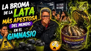 REACCIONANDO A LA BROMA DE LA LATA APESTOSA EN EL GIMNASIO 🤮🤢 
