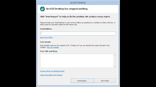 Error reporting for ArcGIS Desktop