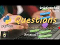 Python Question I G C E ICT Programming Unit 9 Tamil Medium Zoom Class Day 19