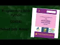 Programming With Python Lab Manual 22616
