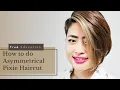 How to Cut Asymmetrical Pixie Haircut Short Pixie Hairstyles Step by Step Tutorial