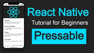 React Native tutorial Pressable Long press